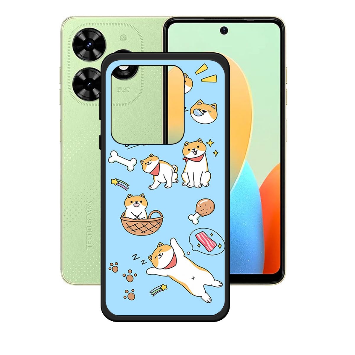 Amazon.co.jp: LCEHTOGYE 適用 Tecno Spark Go 2024 +強化ガラス
